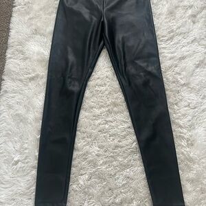 Black pleather pants